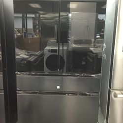 Samsung Black stainless French Door (Refrigerator) 35 3/4 Model RF29BB89008MAA - A-00002641