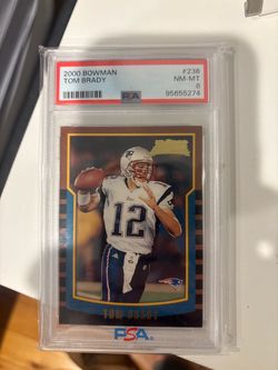 TOM BRADY TOPPS ROOKIE PSA 8