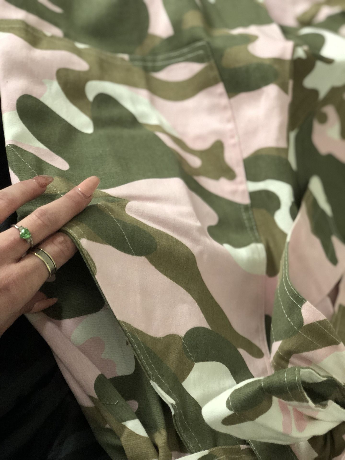 FashionNova camo jumpsuit