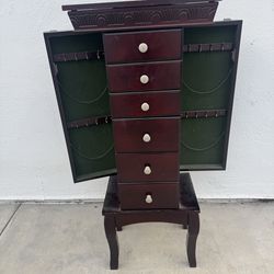 Standing Jewelry Amoire