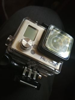 GoPro+3 with case n SD card