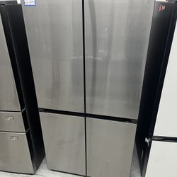 (super low offer) 🕘 23 Cu. 4-Door Flex French Door Counter Depth Refrigerator with Beverage Center