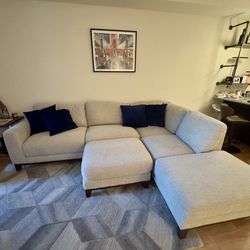 Large Grey sectional Couch