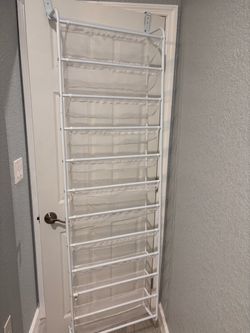 12-row over door shoe rack