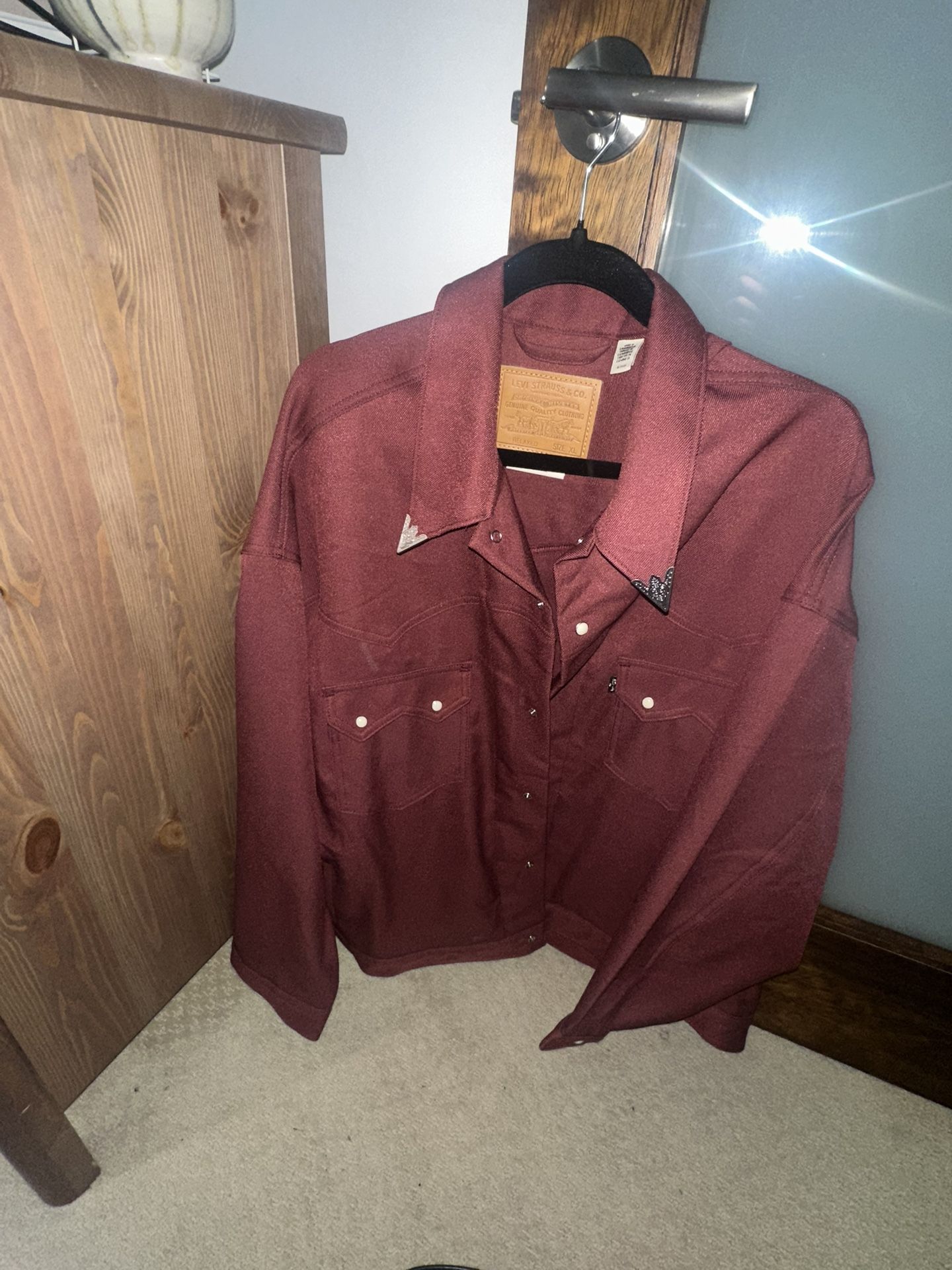 Levi’s Premium Snap-Front Shirt Jacket (XL) – $30