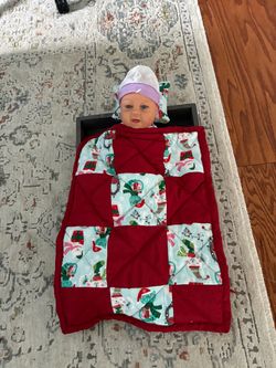 Baby Doll Christmas Patchwork Quilt