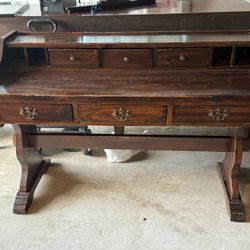 Gorgeous Antique Writing Desk - Solid Wood