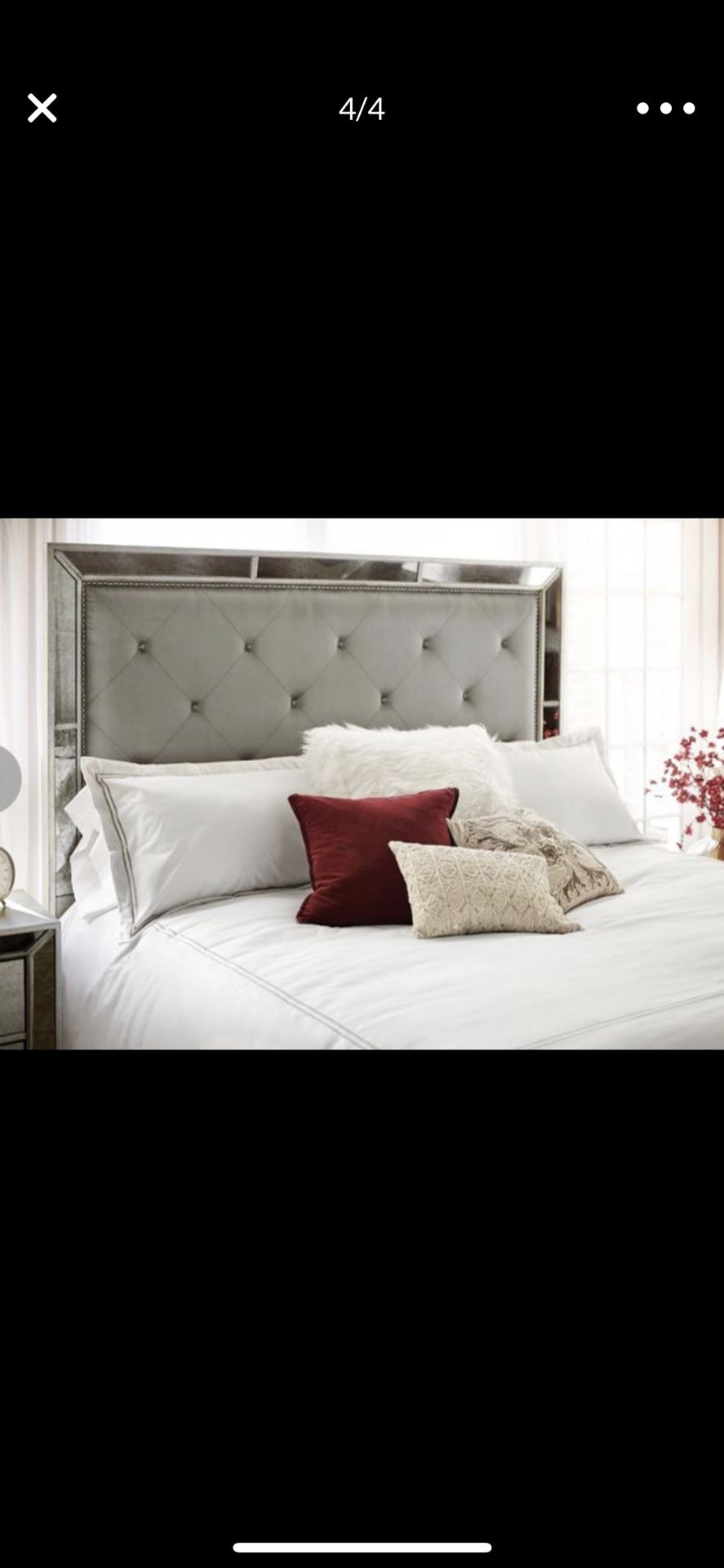 King size headboard and bed frame