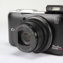 Canon PowerShot SX230 HS 12.1 MP CMOS Digital Camera with 14x Image Stabilized Zoom 28mm Wide-Angle Lens and 1080p Full-HD Video (Black) (OLD MODEL)