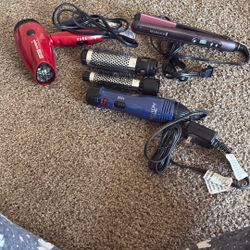 Hair Devices- Blow Dryers. Flat Iron & Curling Brush Blower - All Name brands 