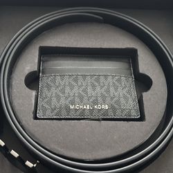 Michael Kors belt and wallet