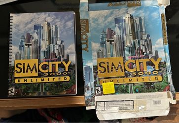 Sim city 3000 booklet and damaged box no game