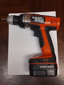 Black And Decker 12V Drill BD12PS With Battery And Charger