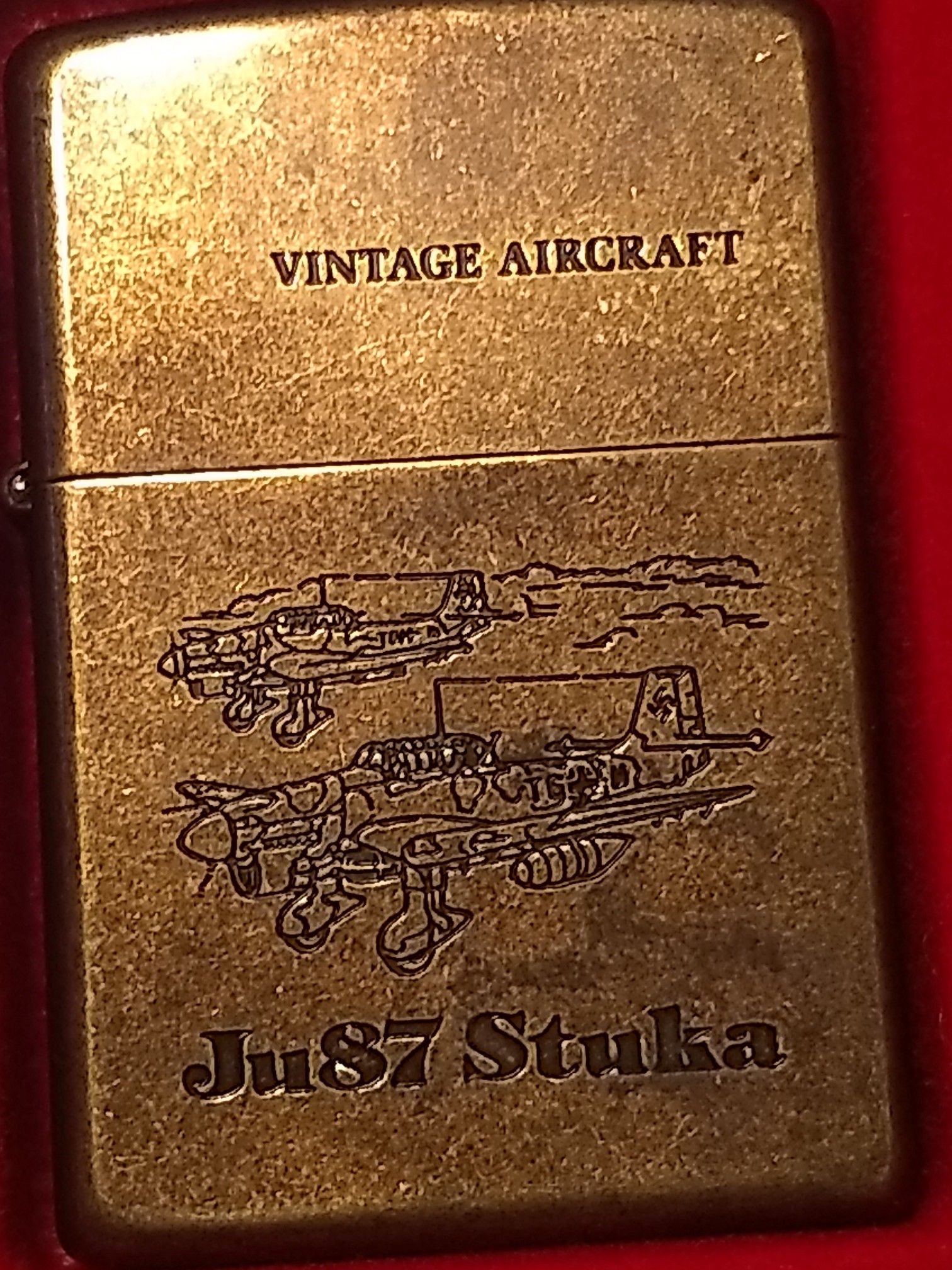 Vintage aircraft Zippo lighter mint condition