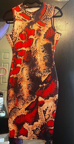 New! Snakeskin Print Dress