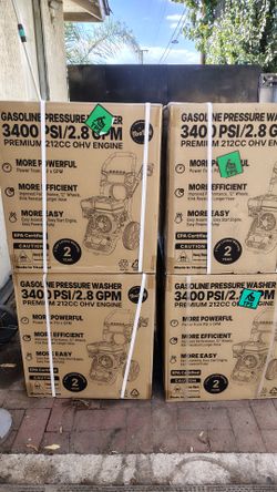 NEW 3400psi gas pressure washer NUEVA