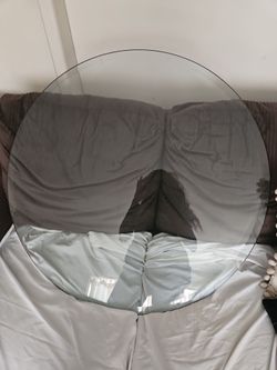 Dulles Glass 34 inch Round Glass Table Top - Tempered - 3/8" Thick