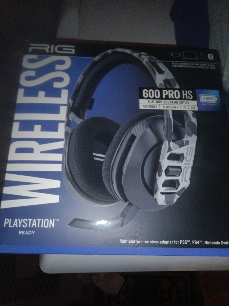 RIG 600 PRO HS Dual Wireless Gaming Headset with Bluetooth for PlayStation5, Nintendo Switch and PC