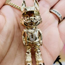 10k Custom Labubu Pendant