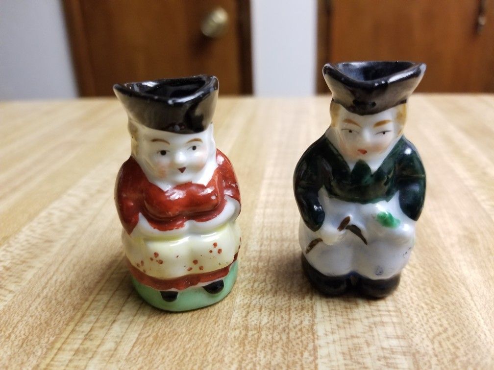 Vintage Individual Toby Creamers Man & Woman