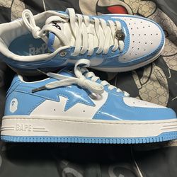 Bape men size 7 baby blue