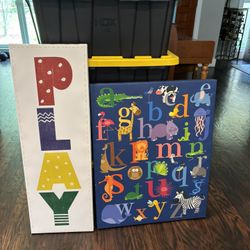 Kid Canvas Frames-Set Of 2! 