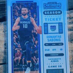 👀Domantas Sabonis Season Contender Ticket Card! 👀