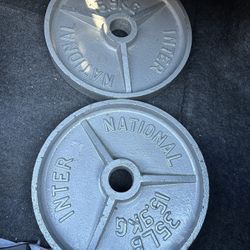 (2) 35 Lb Olympic Weights