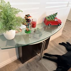 Glass Side Table