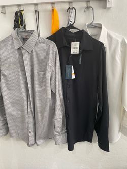 Mens / Boys Performance Dress Shirts, Set of 4, Size Small, NEW