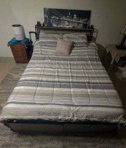 LINSY Bed Frame with Drawers
