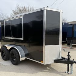 2026 New 4x10 TA Screwless Enclosed Farrier Trailer | Spoiler Package | 5'6" Interior | Barn Doors | .08 Polycor | Dexter Axles | 1006 (Black)