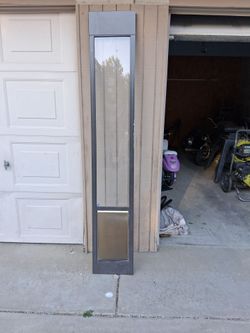 Pet safe dog/cat door for slider