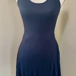 LOVE TREE Los Angeles Black Sleeveless Racerback Mini Skater Dress Women's S
