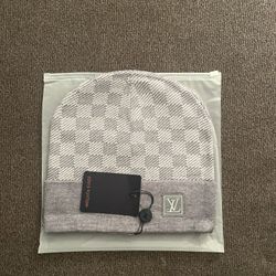 Grey Vuitton Beanie 