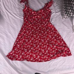 Red Flower Dress 