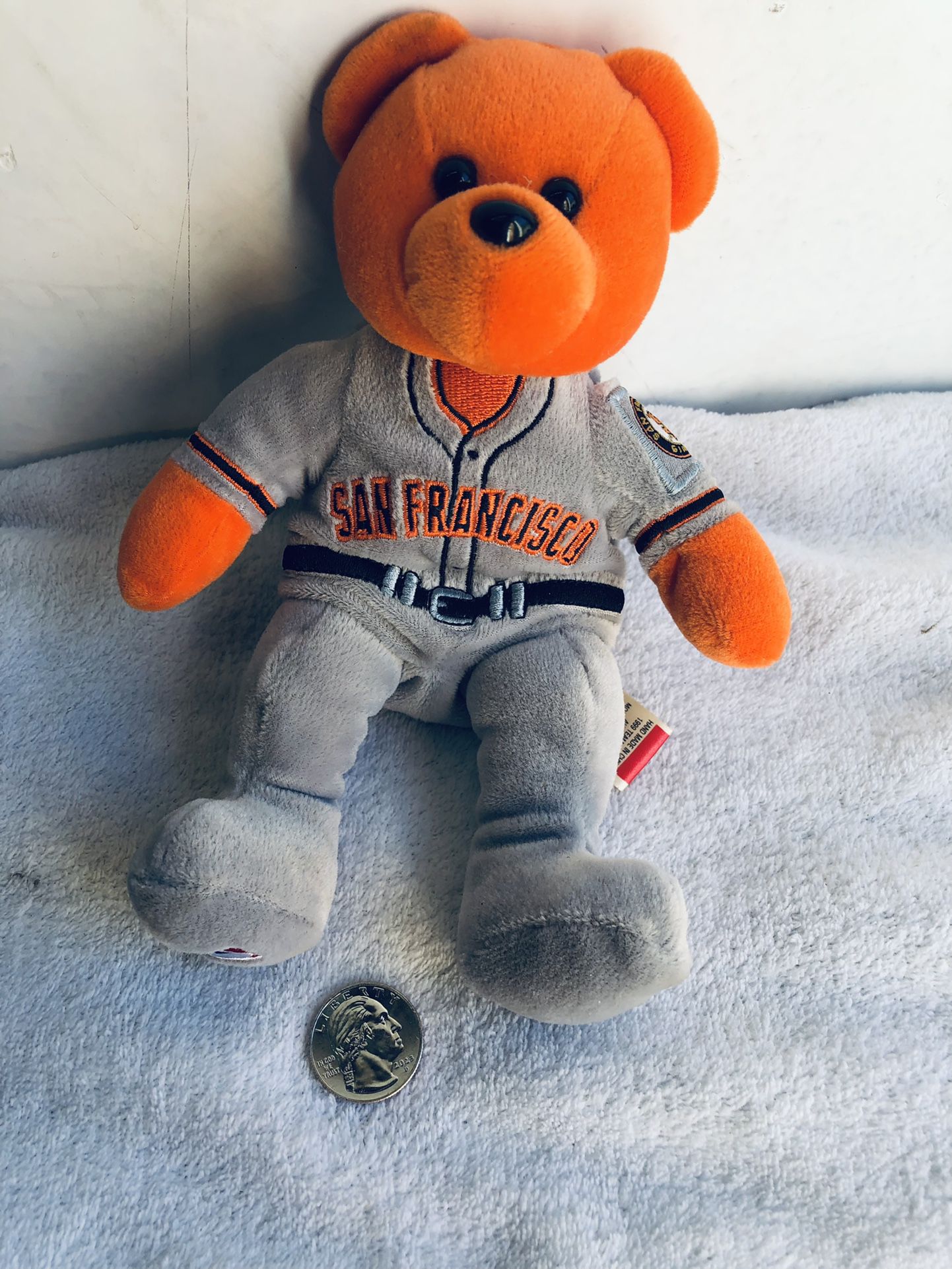 San Francisco Giants plush 8 inch uniform bear