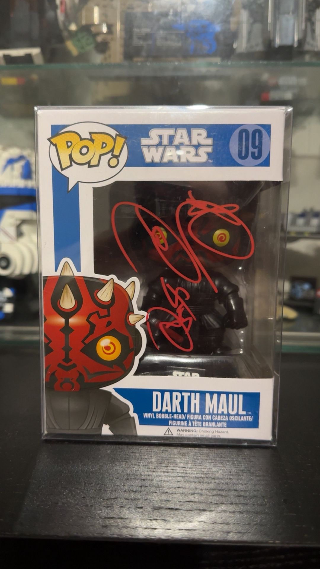 Funko Pop #09 Darth Maul Signed By: Ray Park