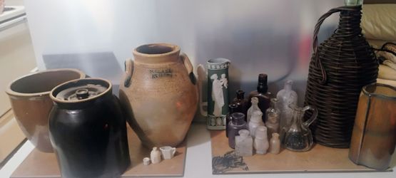 various glass wear and ceramics