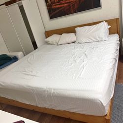 King Bed Frame And Mattress. Price Including Delivery 