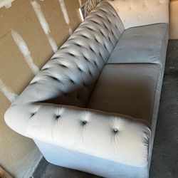 Tufted Velvet Sofa
