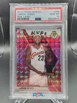 2019 Mosaic Lebron James Pink Camo PSA 10