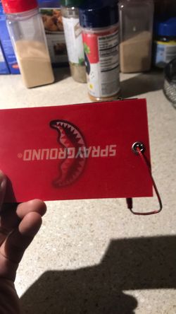Sprayground Red Hang Tag