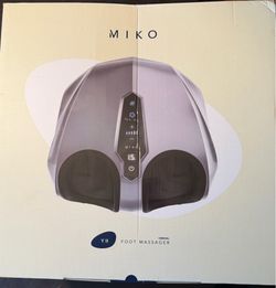 Miko Shiatsu Foot Massager with Heat Kneading and Rolling and Pressure Settings - Remote Control