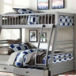 Bunk Bed Twin Full With Mattress