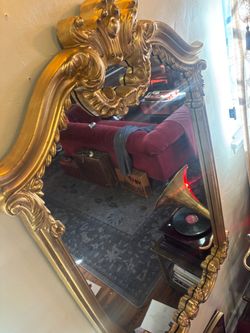 Gold Victorian mirror