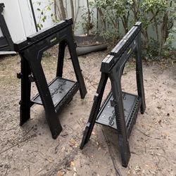 Stanley Folding Sawhorses Pair