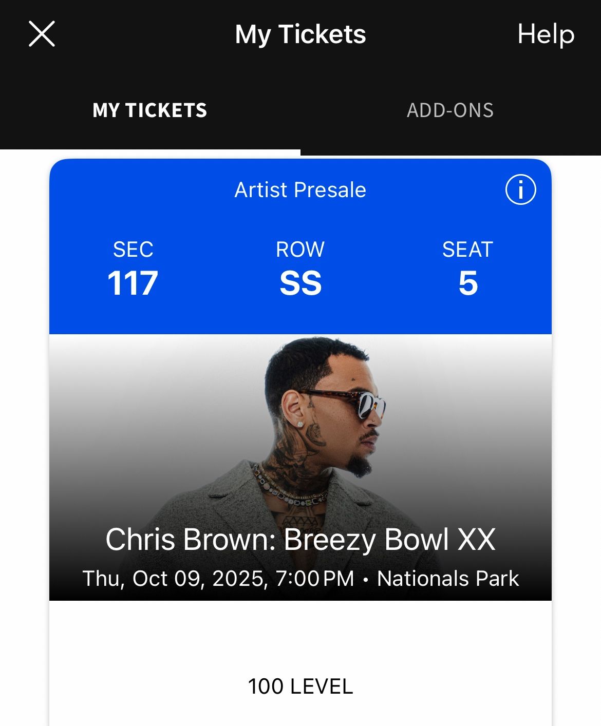 Breezy Bowl Concert Ticket
