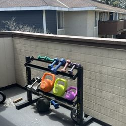 Gym Rack+ Weights 