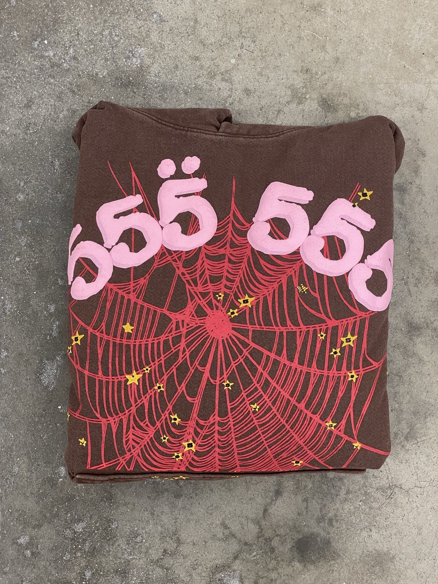 Sp5der Angel Number Hoodie Brown Size S for Sale in Los Angeles